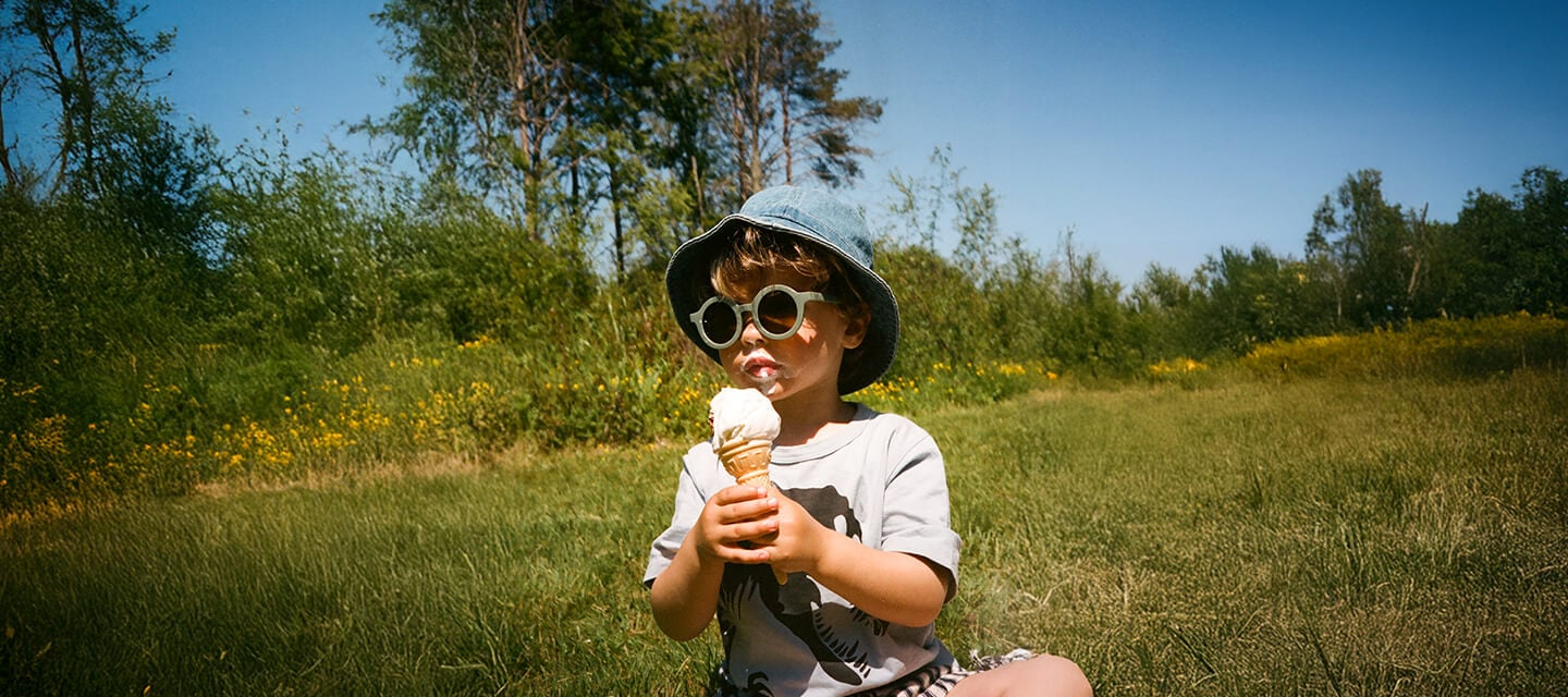 Small kid in the nature